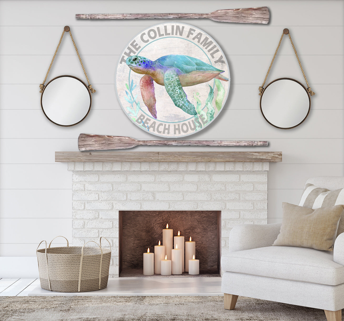 Personalized Nautical Sign, Sea Turtle, Nautical Farmhouse,Nautical Decor, Farmhouse Signs, Rustic, Vintage, Custom, Nurserymothers day